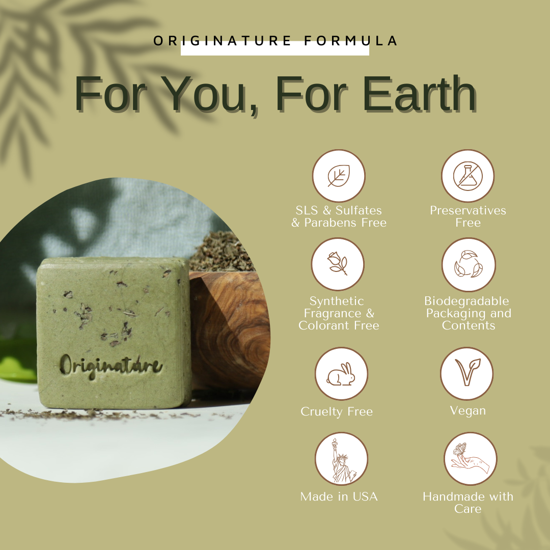 Refresh & Balance Solid Shampoo - Organic Matcha & Peppermint