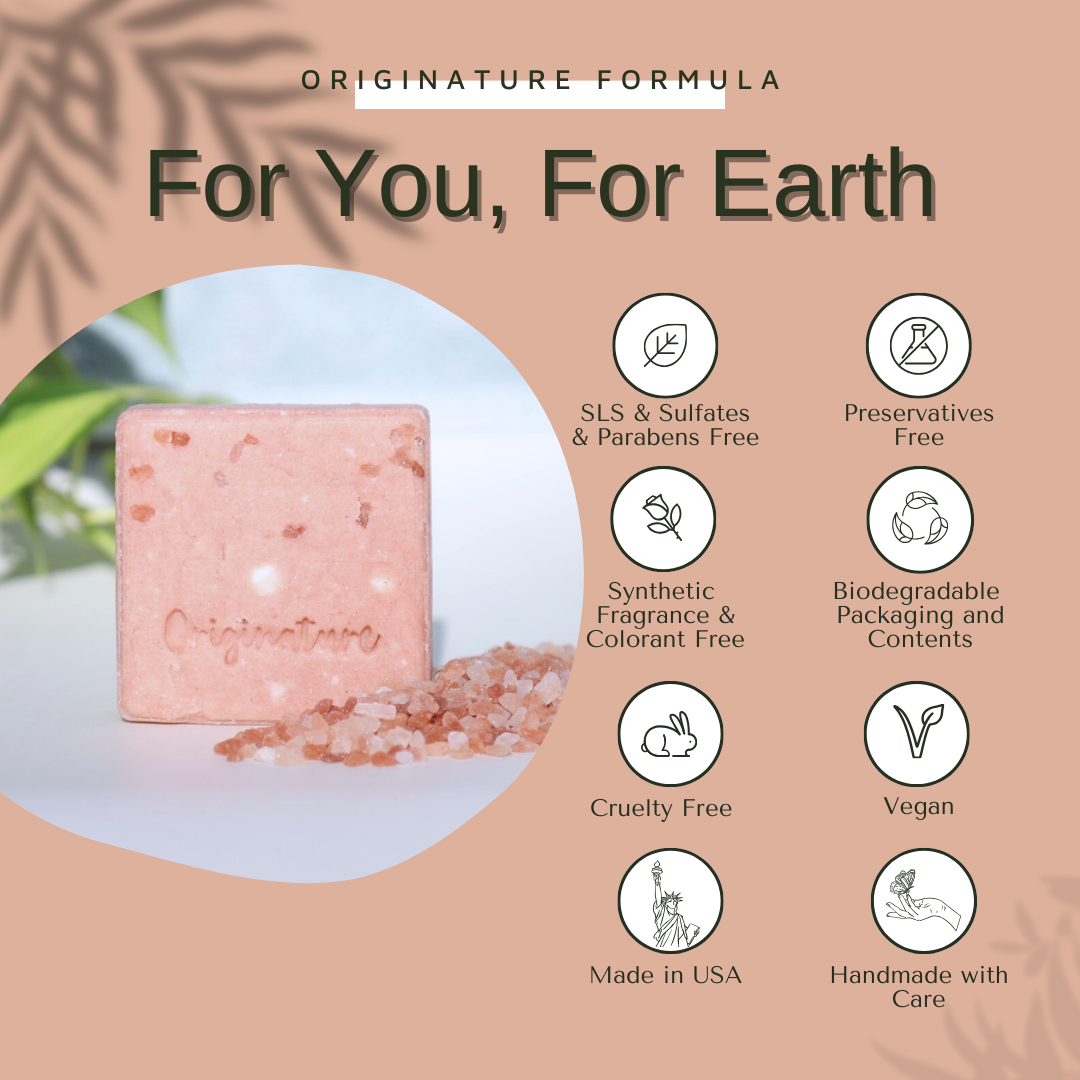 Soothe & Radiate Solid Shampoo- Himalayan Pink Salt and Dandelion Roots