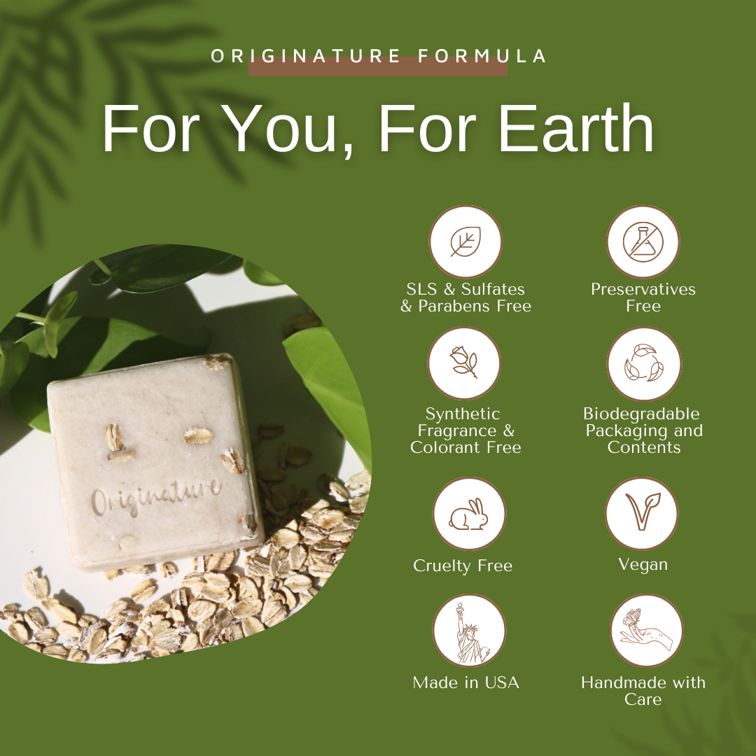 Hydrate & Nourish Solid Shampoo -  Oatmeal & Coconut Milk